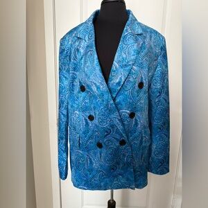 Nasty Gal Velvet Paisley Blazer